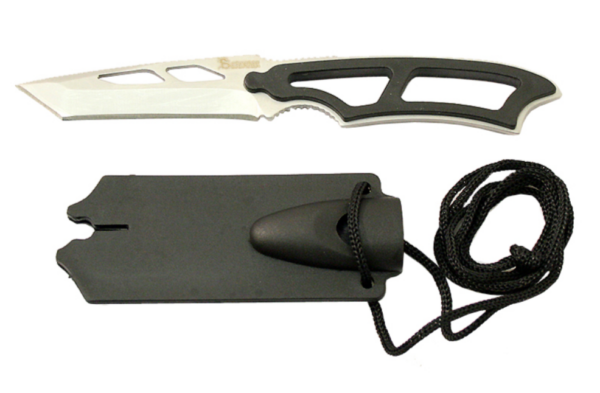 6.5" Full Tang Hunting Knife Stainless Steel Whistle Sheath