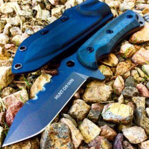 Hunt-Down 10' Full Tang Hunting Knife with Black Sheath